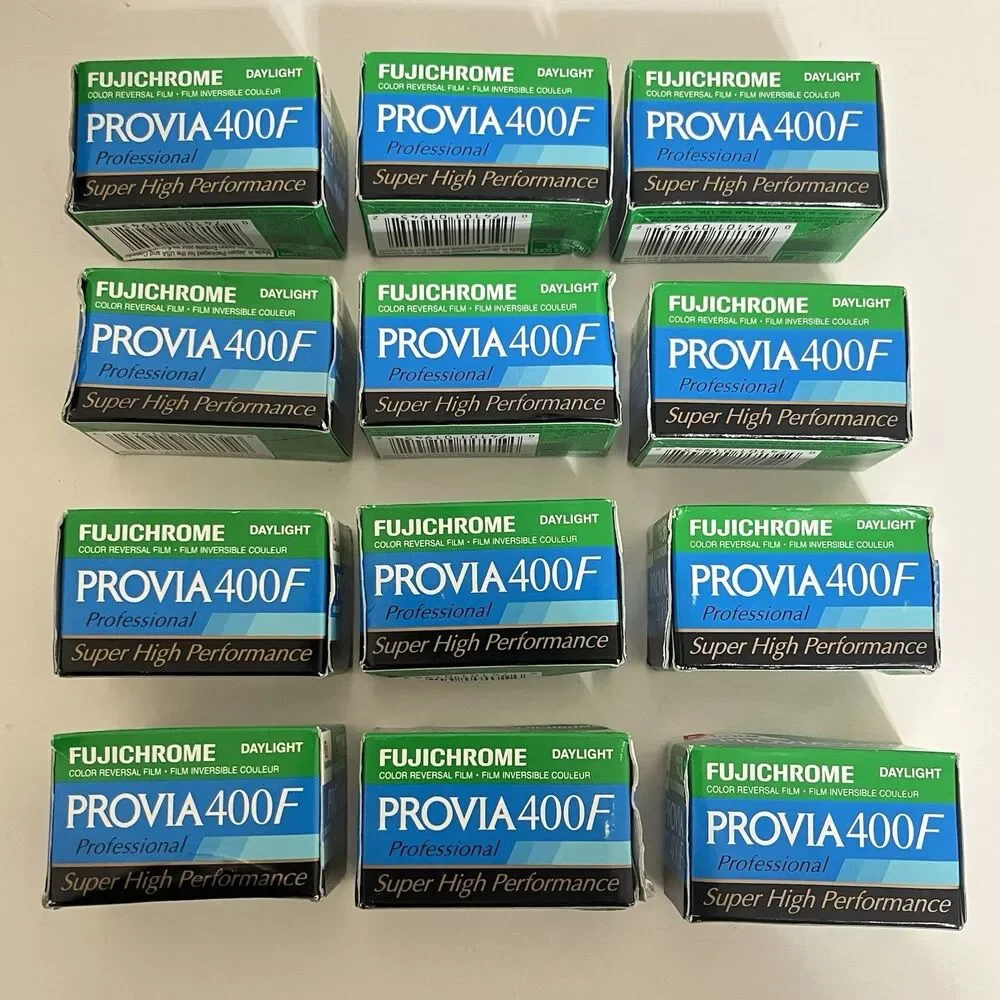Fujifilm Fujichrome PROVIA 400F Daylight Film 36 RHP III 135 12 Rolls EXPIRED